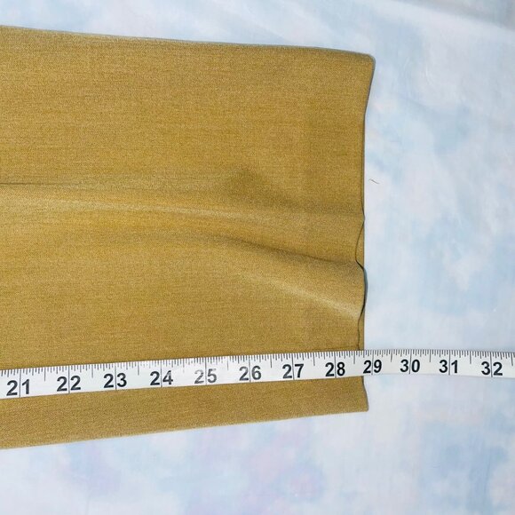 Liz Claiborne Kylie High-Waisted Mustard Yellow Tailored Pants With Back Pockets - Picture 10 of 10